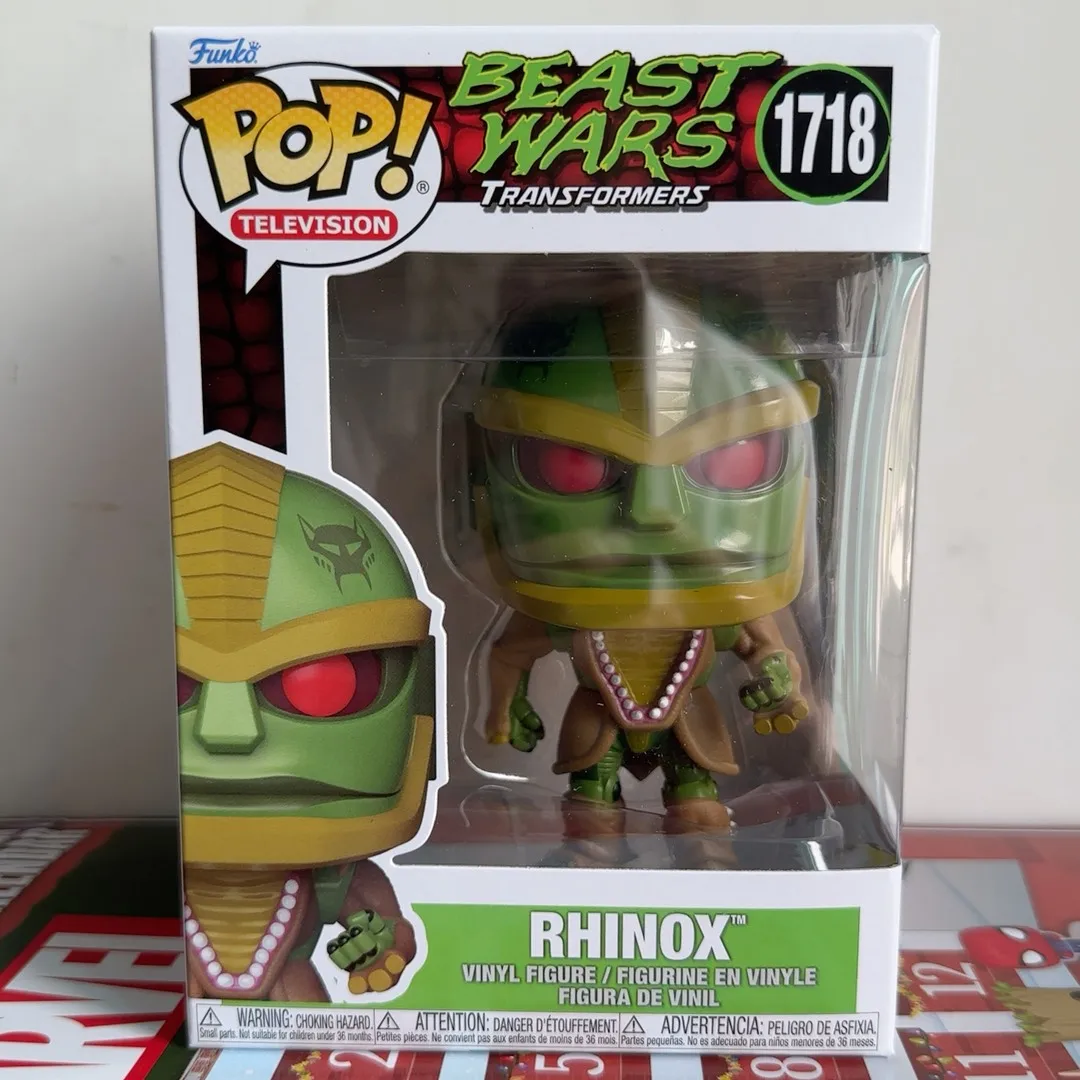 Funko Pop Blackarachnia Megatron Optimus Primal Rhinox Toys Beast Wars: Transformers Figura Coleccionable Edición Limitada Juguete para Regalo