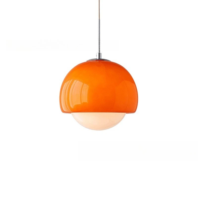 

Medieval Bauhaus glass chandelier single head modern minimalist creative retro bedroom bedside study decorative lamps