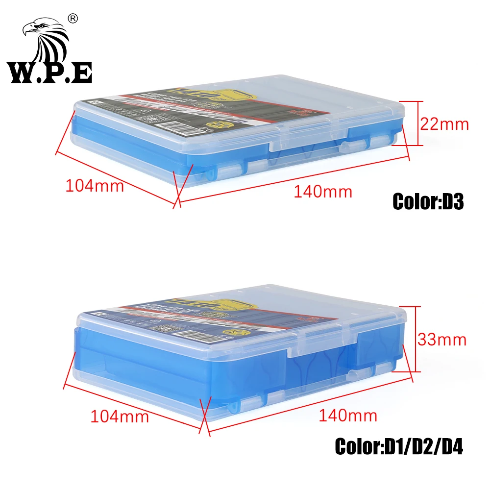 W.P.E Caja de Señuelos para Pesca Doble Cara Lubina y Swimbaits - imagen 2