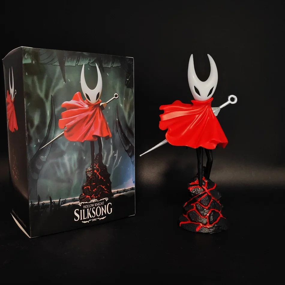 Hollow Knight-Kit de juego de tres espadas para garaje, figura de acción, modelos de Pvc de escritorio, decoraciones de chasis, regalos exquisitos de moda para niños
