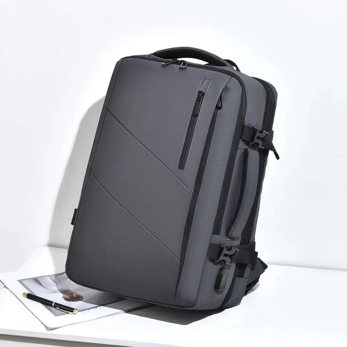 

Men Large Capacity Backpack Male Laptop Bagpack Business Travel Back Pack USB Charging Luggage Bag Mochila