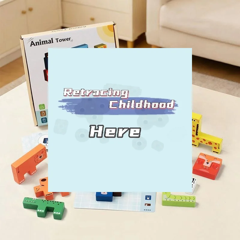 Wooden Matching Puzzle Games, 3D Cognitive Animal Montessori Sensory Game Educational Toys For Children Kids-TOY