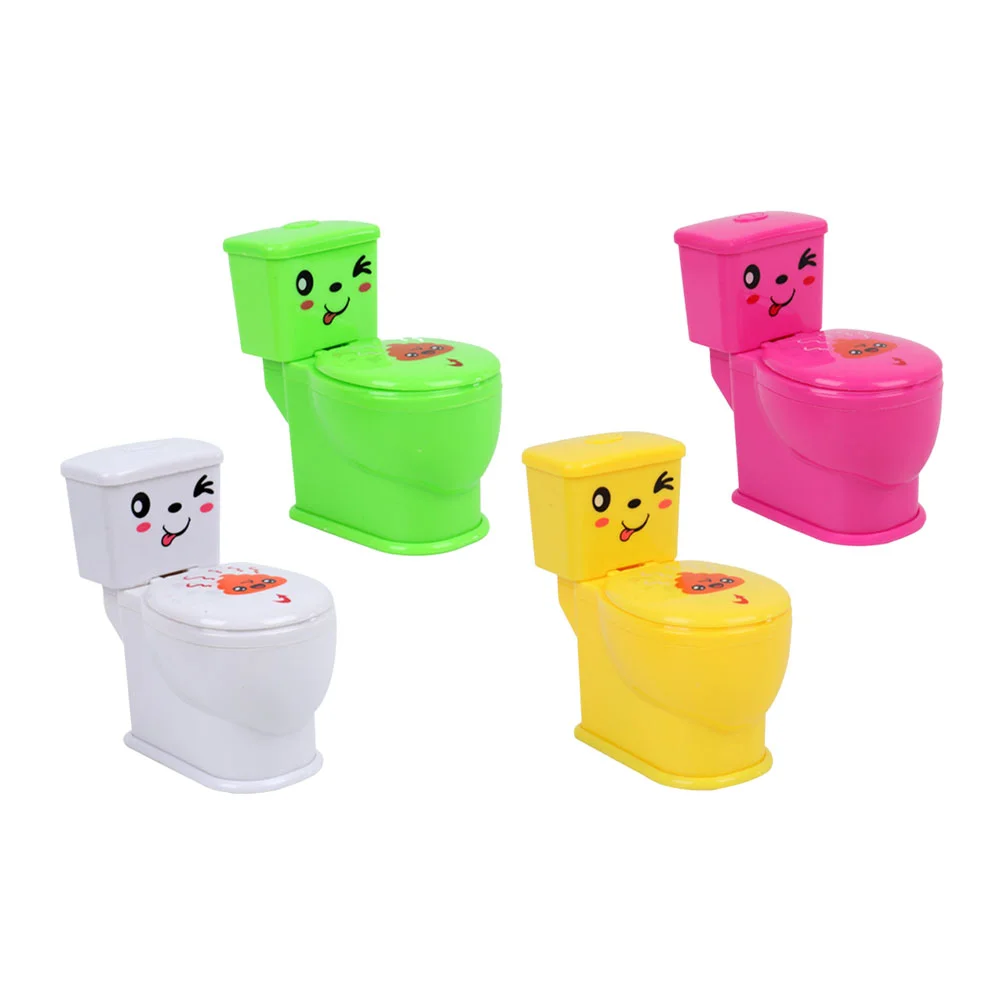 3 Pcs Tricky Toilet Toy Toys Mini Closestool Party Gift Water Plastic Funny Present Joke Child Prank