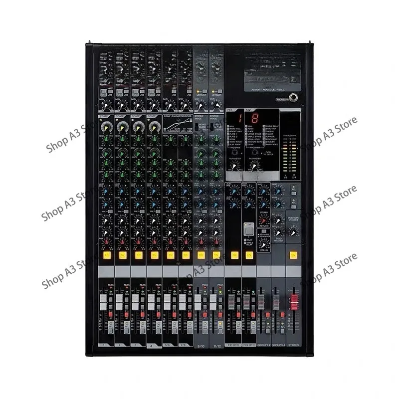 12/16 Channel Professional Audio Mixing Console Digital Multi Effector Processor for Stage Sound System