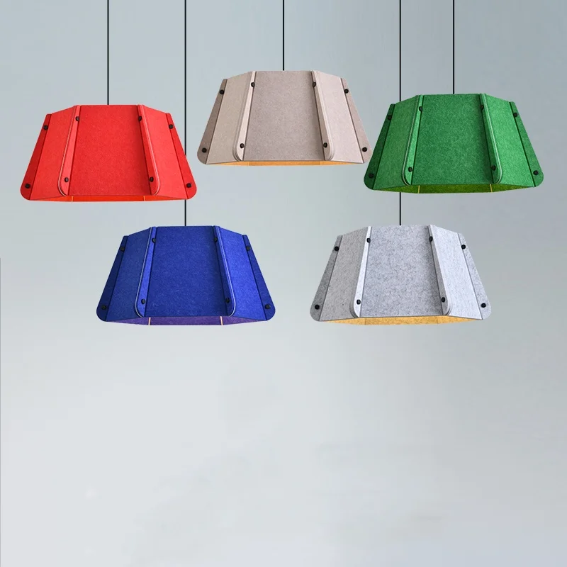 

Danish Designer Style Minimalist Office Felt Pendant Light Rest Area Dining Room Bedroom Sound-Absorbing Noise Reducing Lights