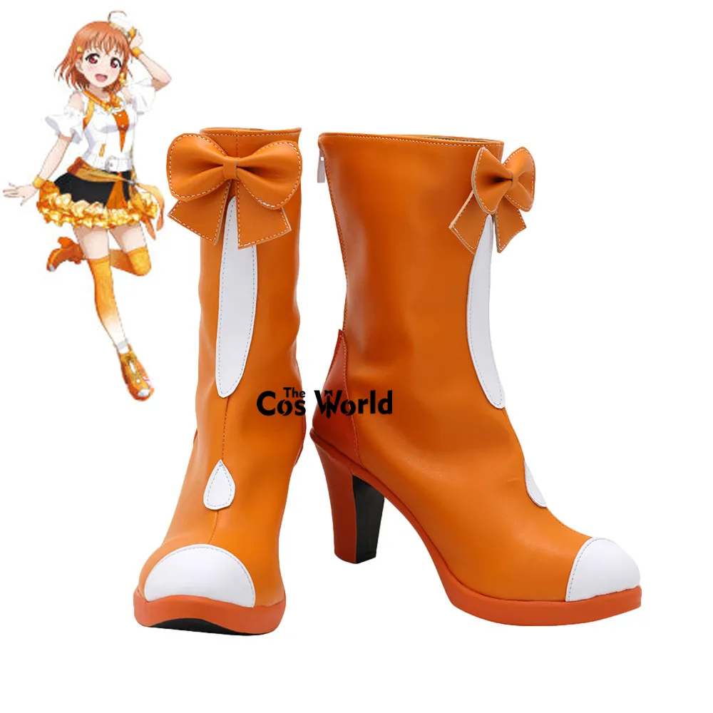 

Love Live SIF Series Thanksgiving Festival Kanshasai 2021 Takami Chika Anime Customize Cosplay High Heels Shoes Boots