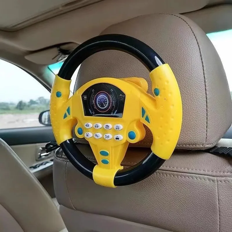 Joyplay Simulation Copilot Steering Wheel Educational Toy For Car Seat Back Window Wall Refrigerator For Boyfriend Girlfriend