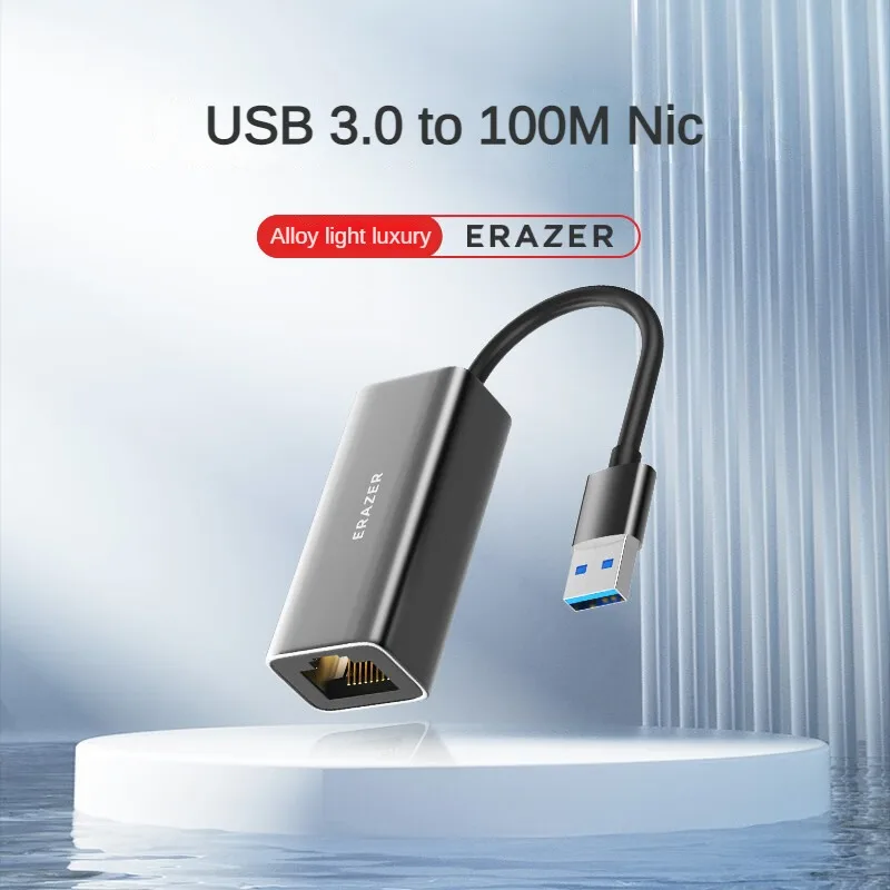 Lenovo ERAZER Usb To Network Port RJ45 Adapter 100M Wired Network Adapter for Apple Huawei Laptop Desktop Network Interface