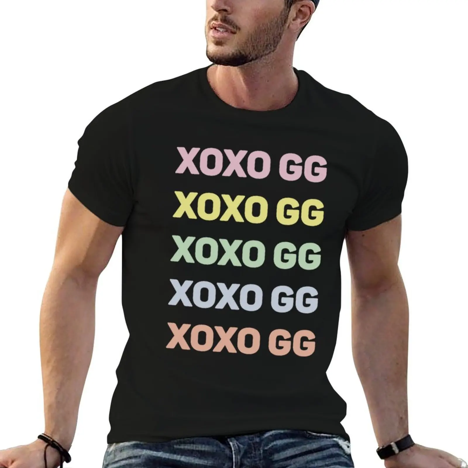 

XOXO GG - Pastel Long T-Shirt man t shirt designer cotton t shirt pack T-Shirt