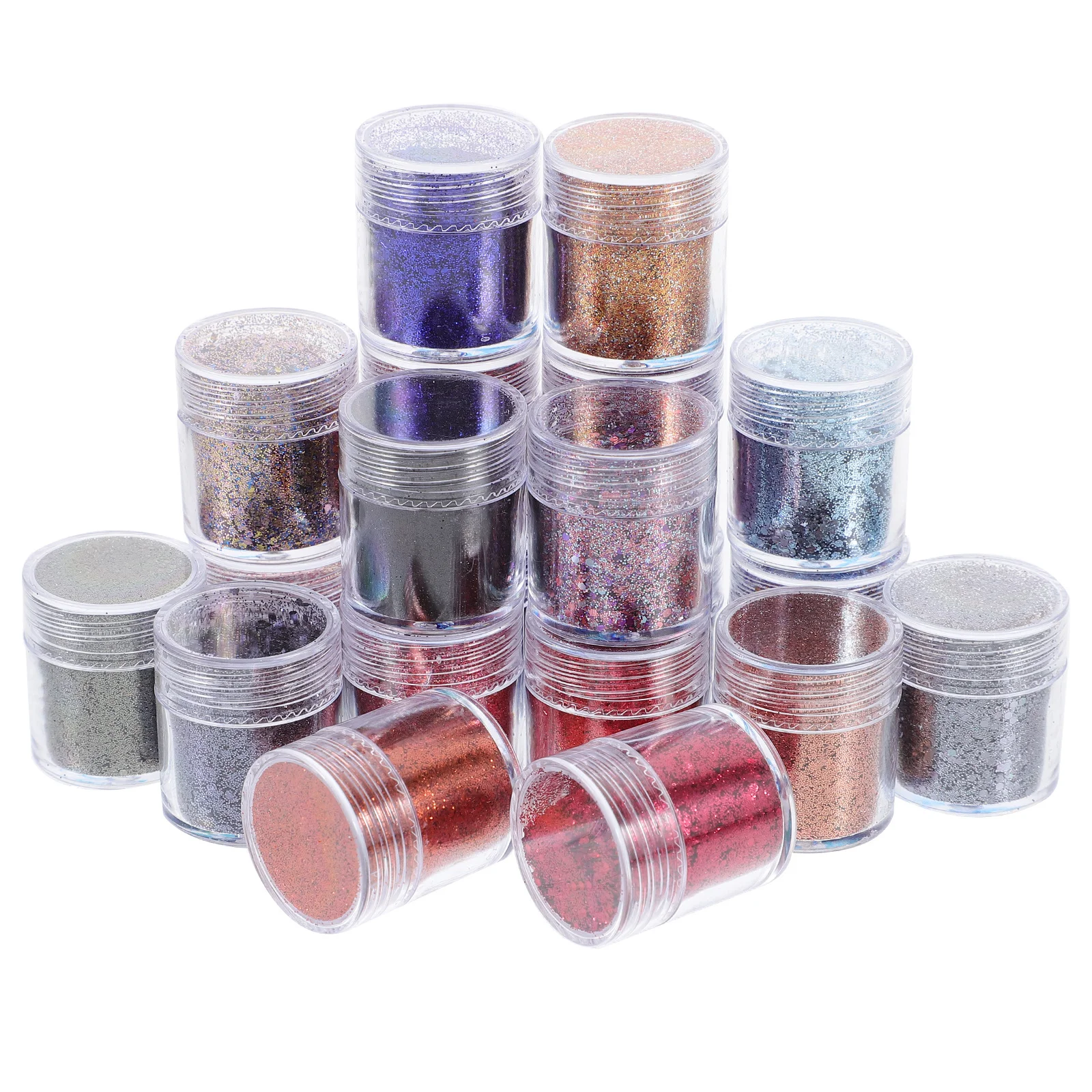 20 piezas de lentejuelas brillantes para decoración de uñas, herramientas de manicura DIY, decoración fina y brillante para uñas, maquillaje, brillo en polvo, decoraciones para manicura