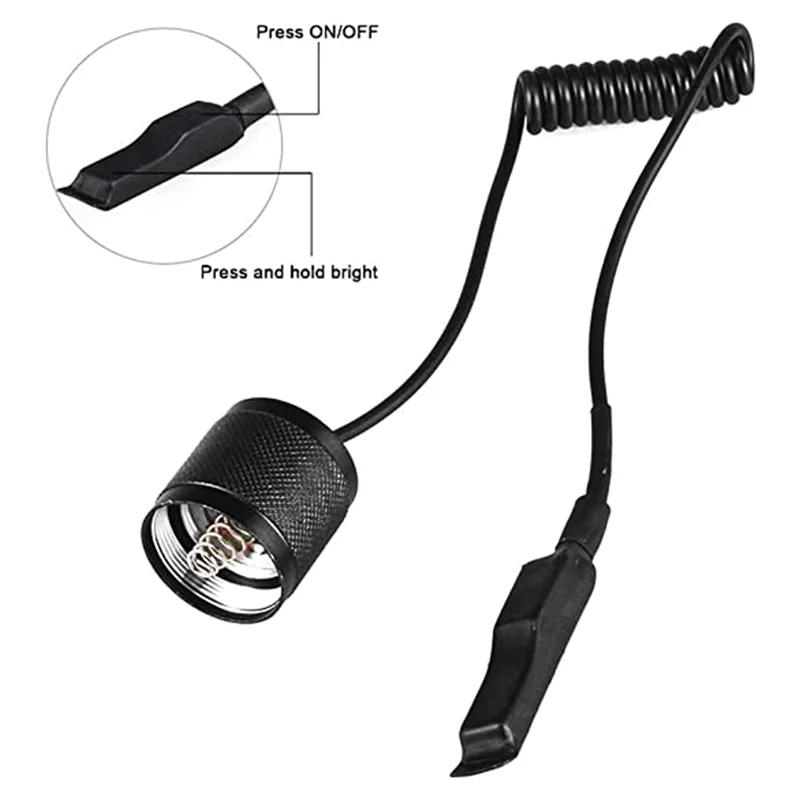 ABZV-Accesorios de cubierta trasera de linterna, botón de presión, Interruptor táctil, interruptor de extensión de Control de línea de segunda generación