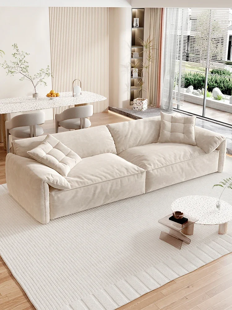 Sofa minimalist modern combination size unit skin friendly technology velvet designer