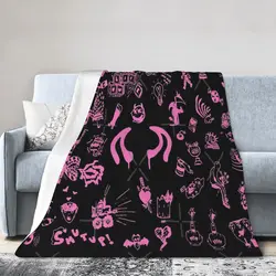 Yungblud Drawings Tattoo Sheet (pink) An Ultra-Soft Micro Fleece Blanket