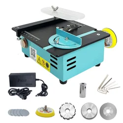 96w Mini Multifunctional Table Saw Electric Desktop Saws Small Household DIY Cutting Tool Woodworking Bench Lathe Cutter Machine