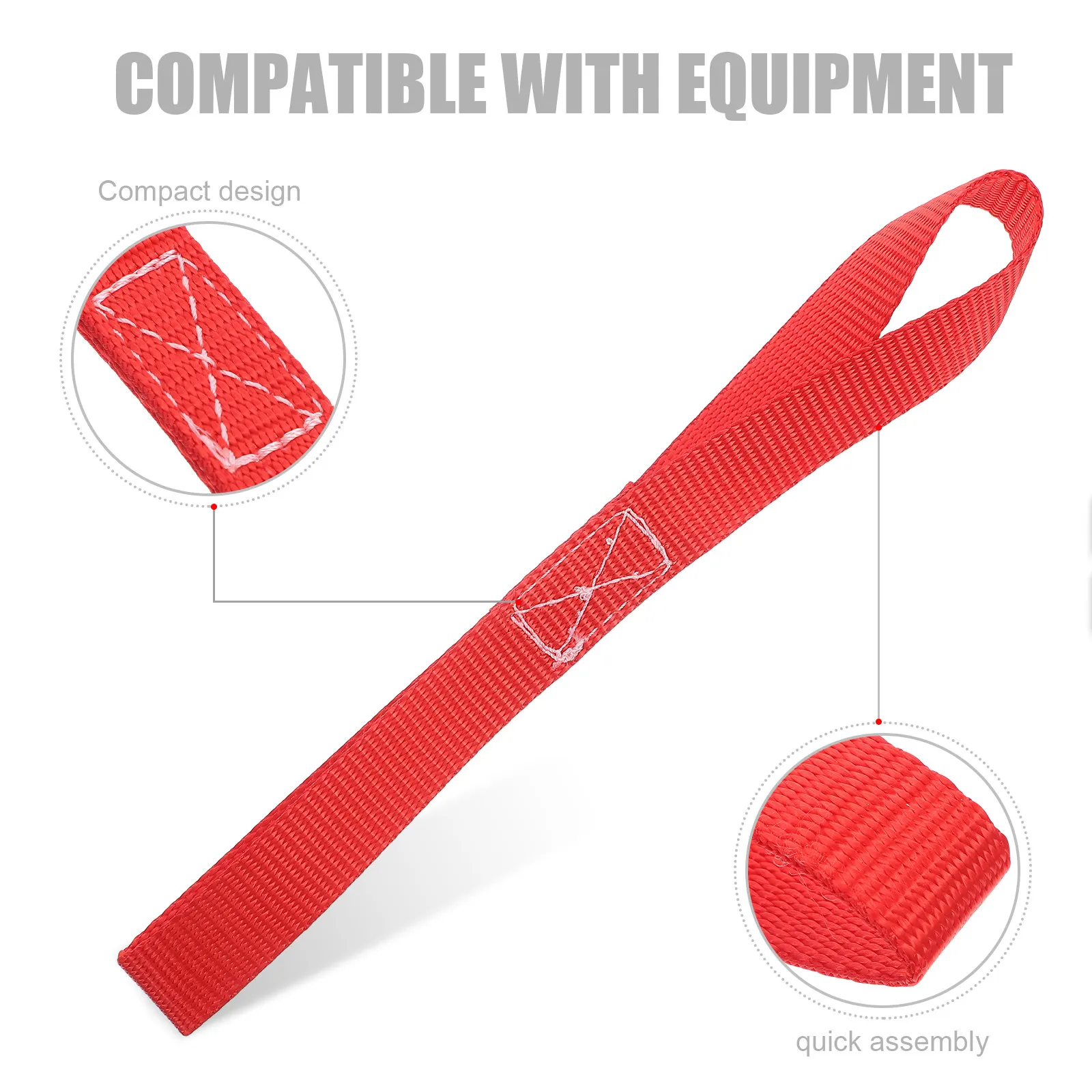 6Pcs Heavy Duty Motorcycle Tie Down Straps Soft Loop for Atv Utv Cargo Transport Dirt Bike Trailer Cargo Tie Down Loops - view 6