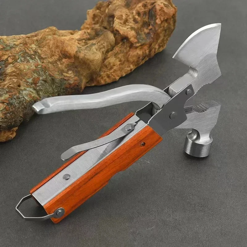 Practical Outdoor Multi Functional Axe Camping Tool Portable Multi Functional First Aid Tool Life Hammer First Aid Glass Crusher