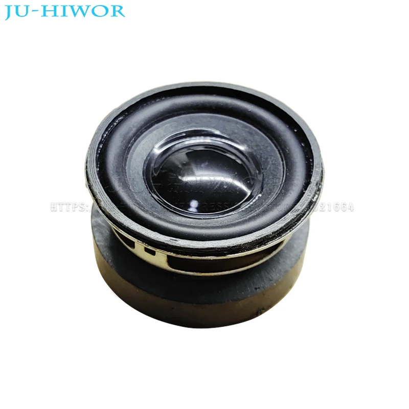 2pcs 4Ohm 3W 45MM 1.75inch Flowerpot Loudspeaker 45mm External Magnetic Round Speaker PU Black Edge Bright Cap Height 25mm