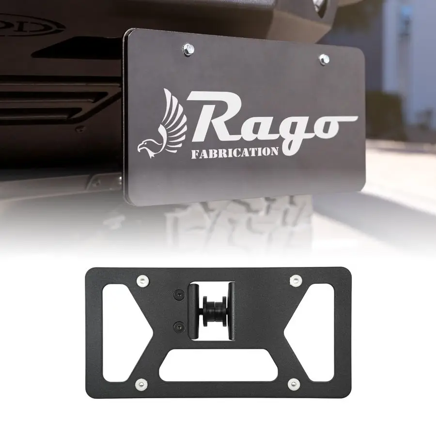 

Clevis Mounted Front Bumper License Plate Bracket Designed for OffRoad Aftermarket Bumpers Adjustable for Universal Clevis Mount