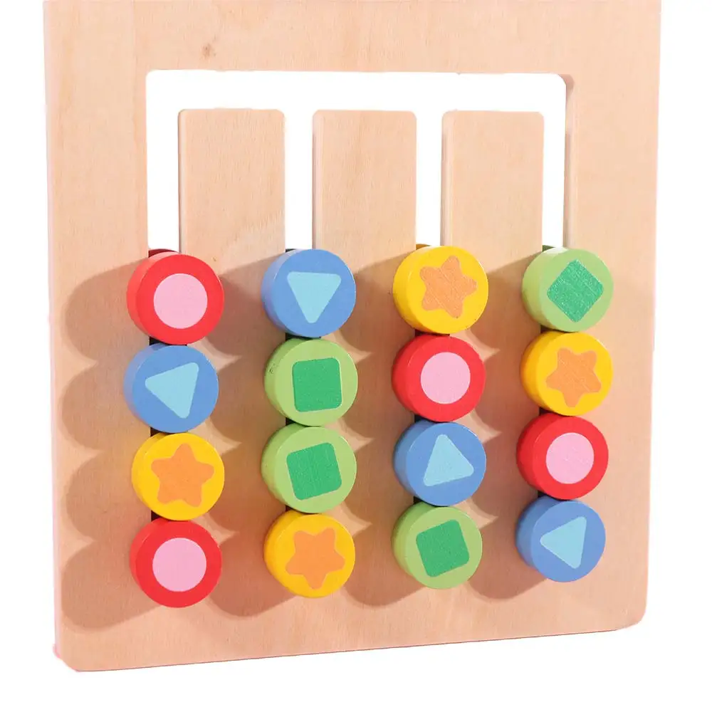 Jeu de correspondance de couleurs Montessori, 4 couleurs, réflexion Double face, développement de la motricité Fine, éducation précoce