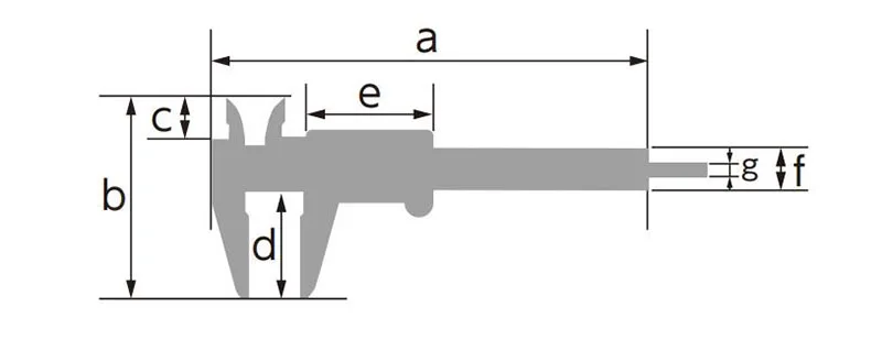 SHINWA Penguin Pocket Vernier Caliper 19518 Portable For Measuring Inspecting Outside Inside Depth Gap 1PCS