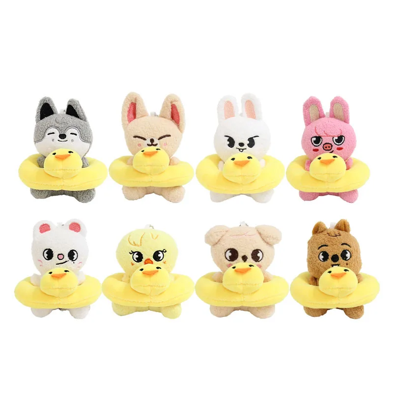 Skzoo – poupée en peluche pour enfants sans maison, avec sac à anneau de natation, pendentif porte-clés, Style Fang Can Li Longfu, cadeau d'anniversaire pour enfants