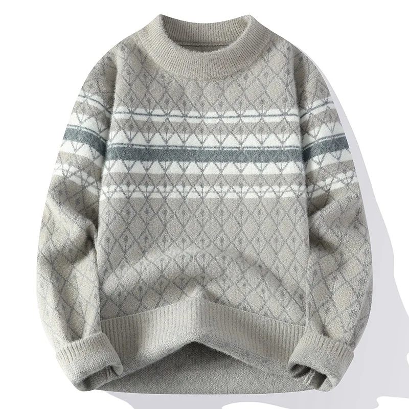 Men Women Casual Sweaters Autumn Winter Thick Warm Pullovers Fashion Casual Knitted Sweaters High-quality High-end Streetwear