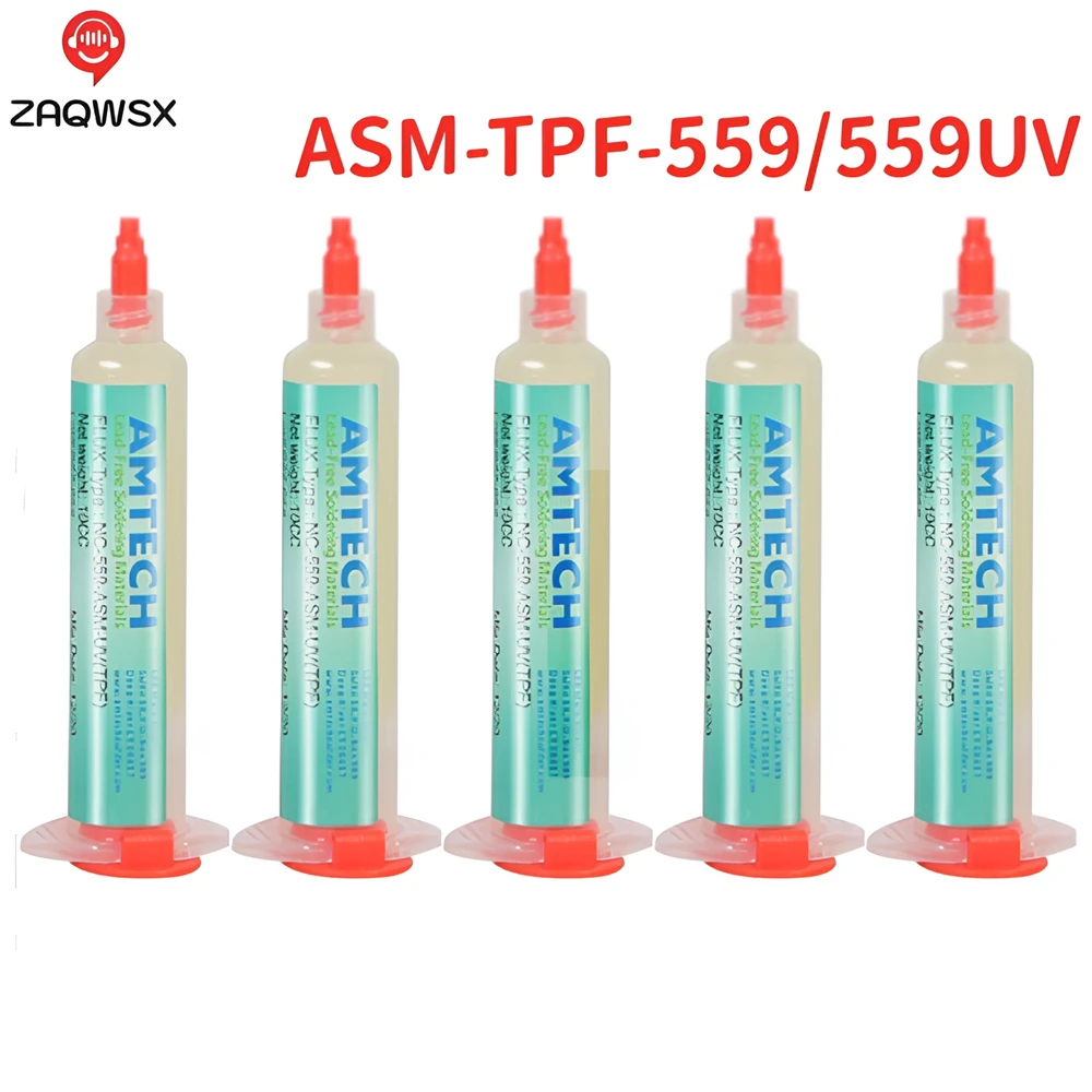 100% Original AMTECH NC-559-ASM BGA PCB No-Clean Solder Paste Welding Advanced Oil Flux Grease 10cc Soldering Repair Paste