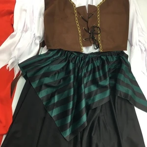 Kadınlar için Kaptan Jack Sparrow gerçeği, erkekler için, Karayip Korsanları'nda el yapımı korsan seti-karnaval-kadınların seksi Cadılar Bayramı yetişkinleri Jack sparrow kıyafetinin en iyi 10 satışı-no. 9