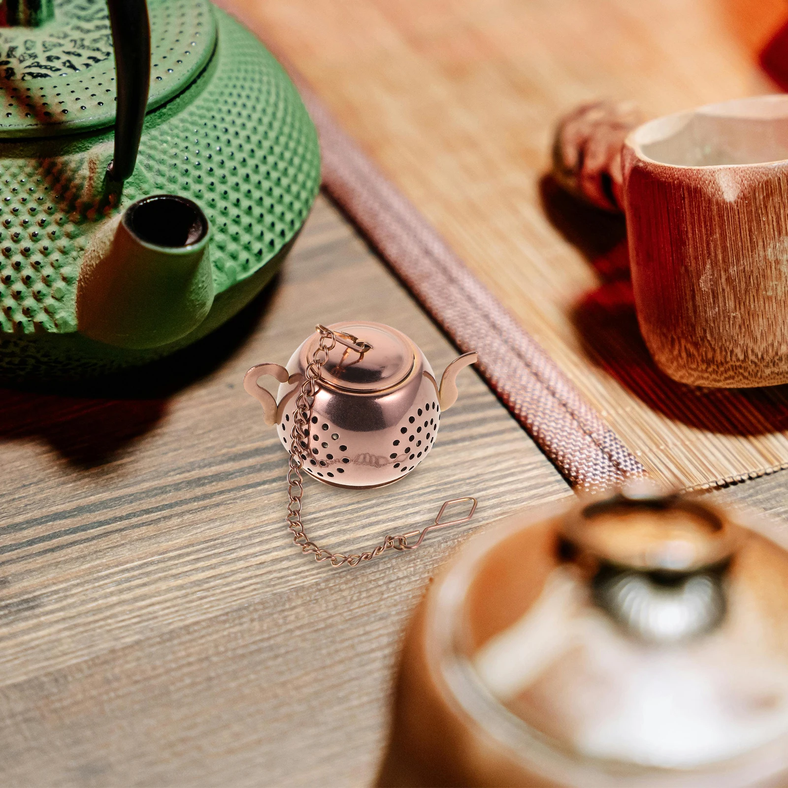 

Stainless Steel Infuser Teapot Shaped Fine Mesh Strainer For Loose Leaf Tea Reusable Tea Accessories Kitchen Bar Tools