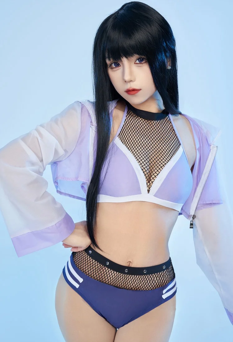 Kostum Cosplay Hyuga Hinata Baru 2025 Kostum Seksi S-XL Komik Pesta Bermain Peran Natal Halloween Mooyiyi Cos Baju Renang Musim Panas