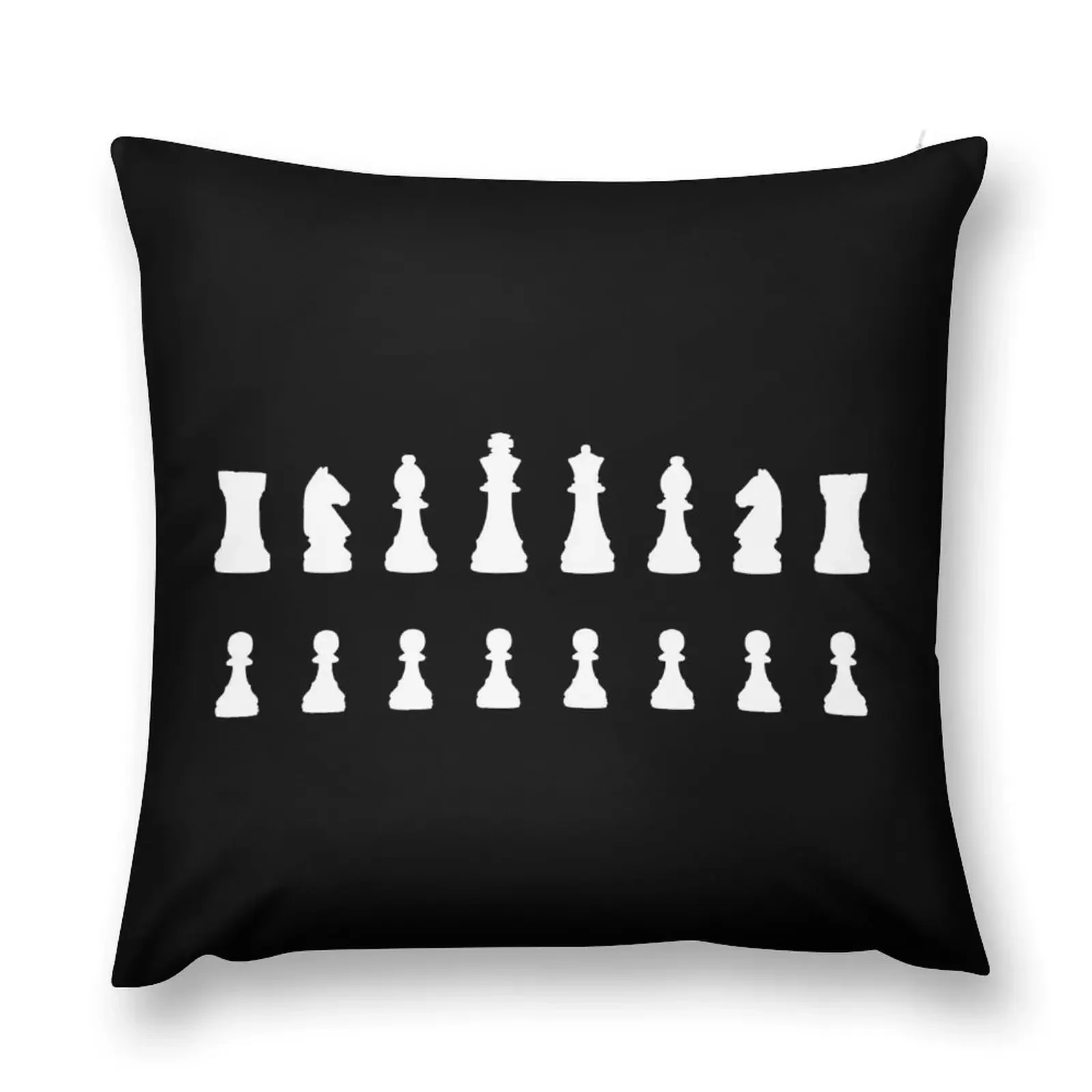 

White Chess Pieces Full Set Throw Pillow pillows decor home Sofa Cushions ornamental pillows pillow