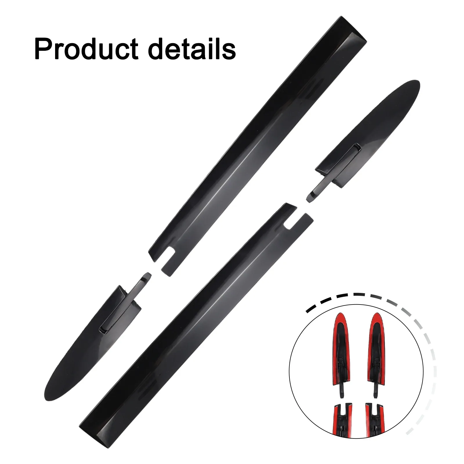 

For BMW Convertible Roof Replacement Hinge Covers 4pcs Set for Left Right Side Fit For M3 335i For E93 F33 F83 Plastic