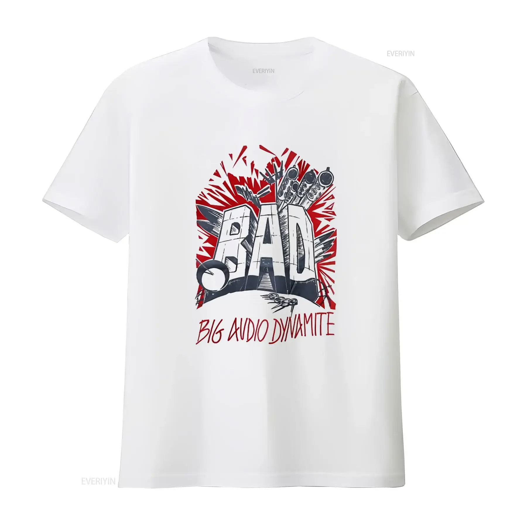 Vintage 80s Big Audio Dynamite Punk Rock Tour T Shirt with Retro Design and Bold s vintage Washed graphic designer clothes Soft