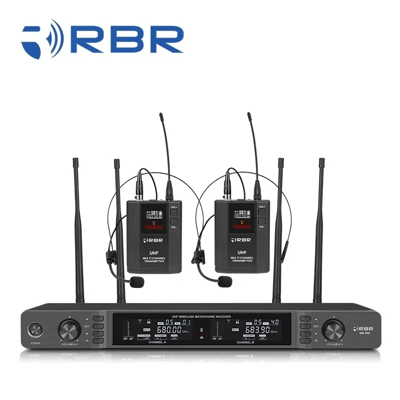 

Long Range True Diversity Bm999 UHF Professional Wireless Microphone For Stage Performance Singing Karaoke