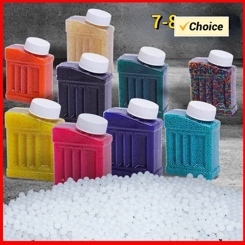 H50000PCS Water Marbles Balls Bullets  Kids Water Gun Toy 7-8mm BB Pistol Cap Guns Pellets Toy Water Balling Accessor