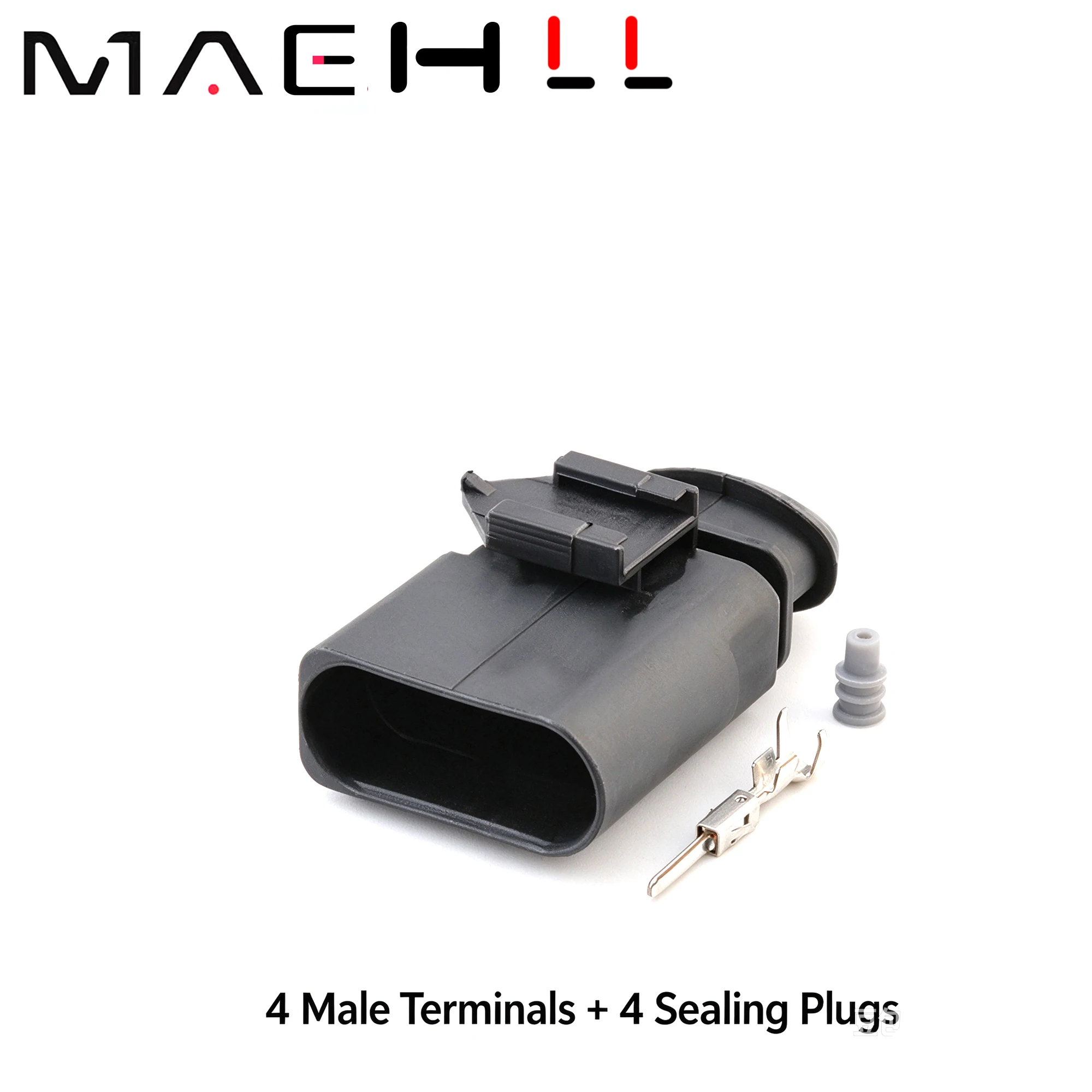 1/5 Sets 4 Pin 1.5 MM For AUDI VW Lntake Pressure Sensor Plug Automotive Wire Waterproof Connector 1J0973704 1K0973804