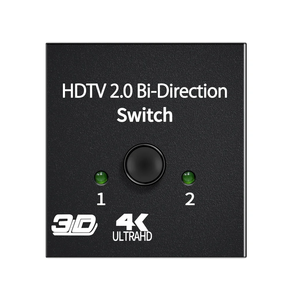 HDMI-Compatible Splitter 4K Switch KVM Bi-Direction 1x2/2x1 HDMI-compatible Switcher 2 in1 Out for PS4/3 TV Box Switcher Adapter