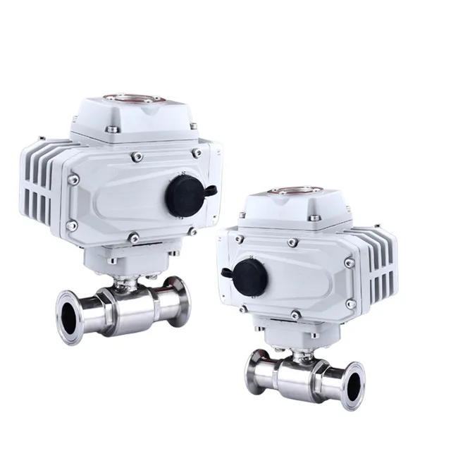 YIRUITE Electric Valves Certified Food Safe Motorized Actuator Ball Valve For Food Industry