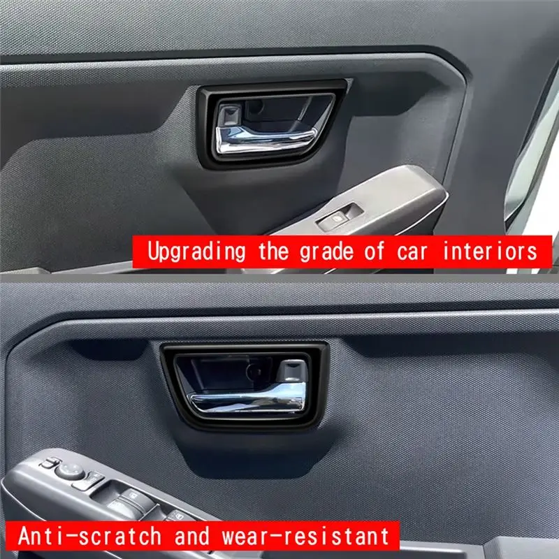 A95E-Car Inner Door Handle Door Handle Trim Frame For Daihatsu Taft 2024 Car Interior Accessories Glossy Black