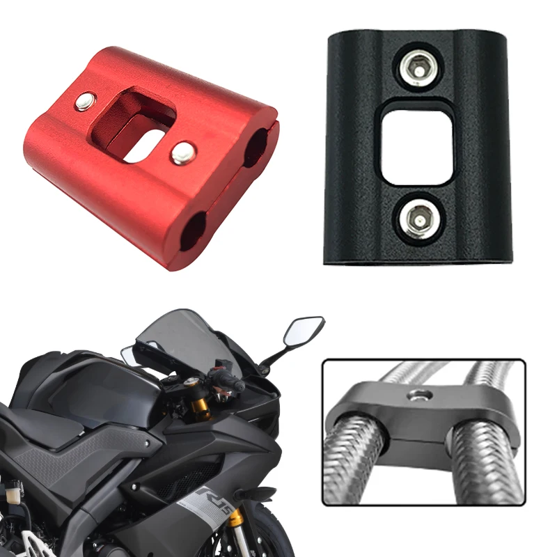 

For YAMAHA R15 V3 R 15 2017-2020 2018 2019 Motorcycle Aluminum Line Separator Oil Fuel Water Hose Tube Seprator Divider Clamp