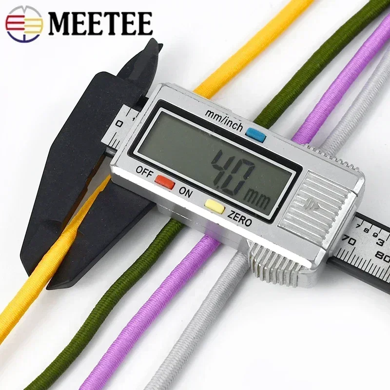 5/10 متر 4 مللي متر السراويل أربطة مرنة مستديرة الملابس زنار الحبال المطاطية هيرباند حقيبة تمتد الحبال DIY بها بنفسك الخياطة اكسسوارات