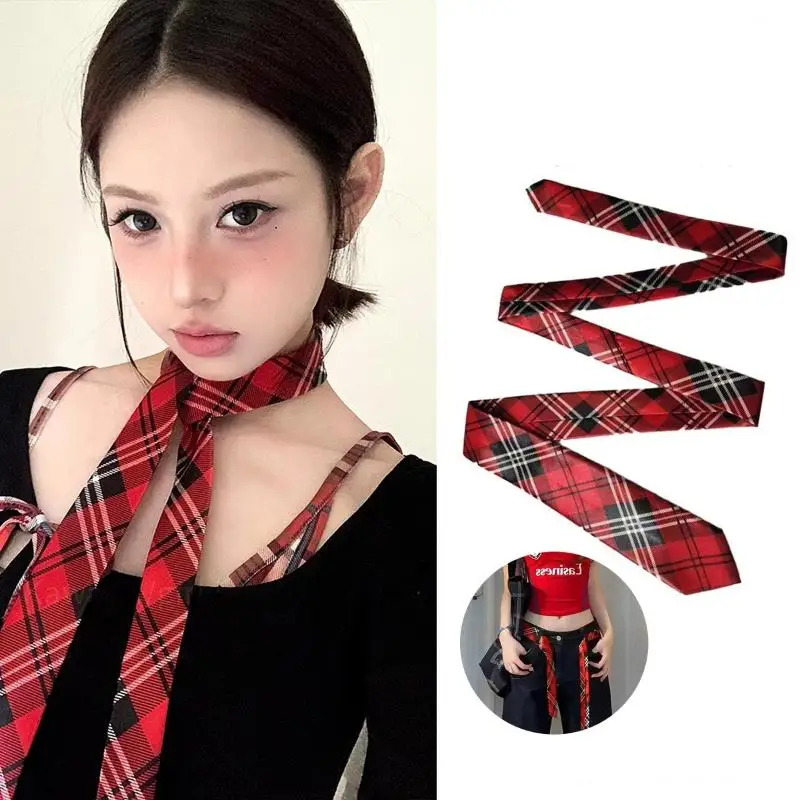 1 قطعة وشاح ربطة العنق الجينز ملحق الزخرفية طويل نحيل منقوشة حزام الخصر شخصية العصرية هيرباند الإكسسوارات العصرية