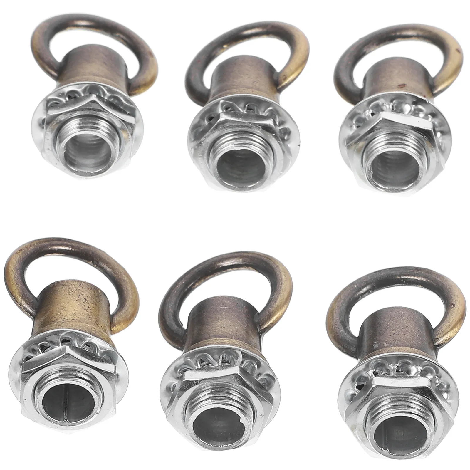 6Pcs Ceiling Bolt M10 Threaded Closed Hook Heavy Duty Hanging Light Fixture Ring Screw Ceiling Hooks Hanging Lamp Loop