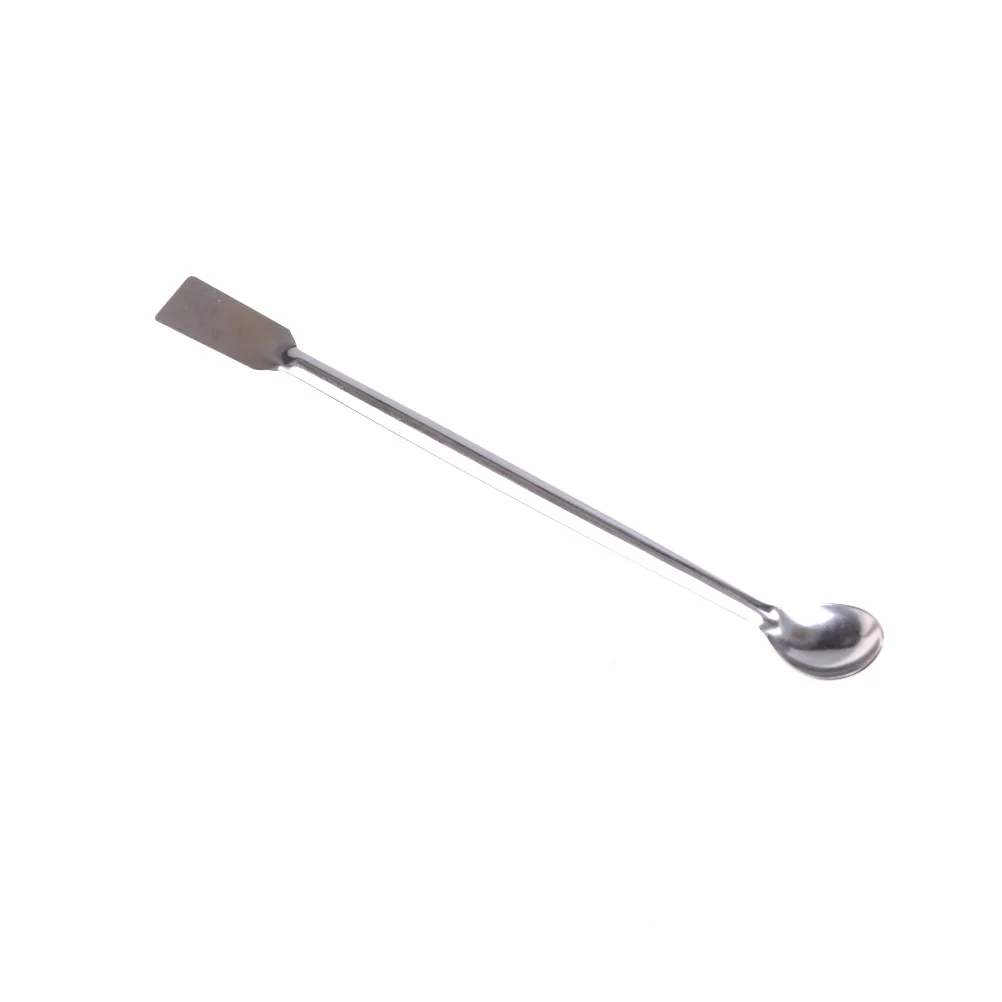 1Pcs Length 200mm High Quality Horn Spoon,Medicinal Ladle With Spatula,Laboratory Supplies