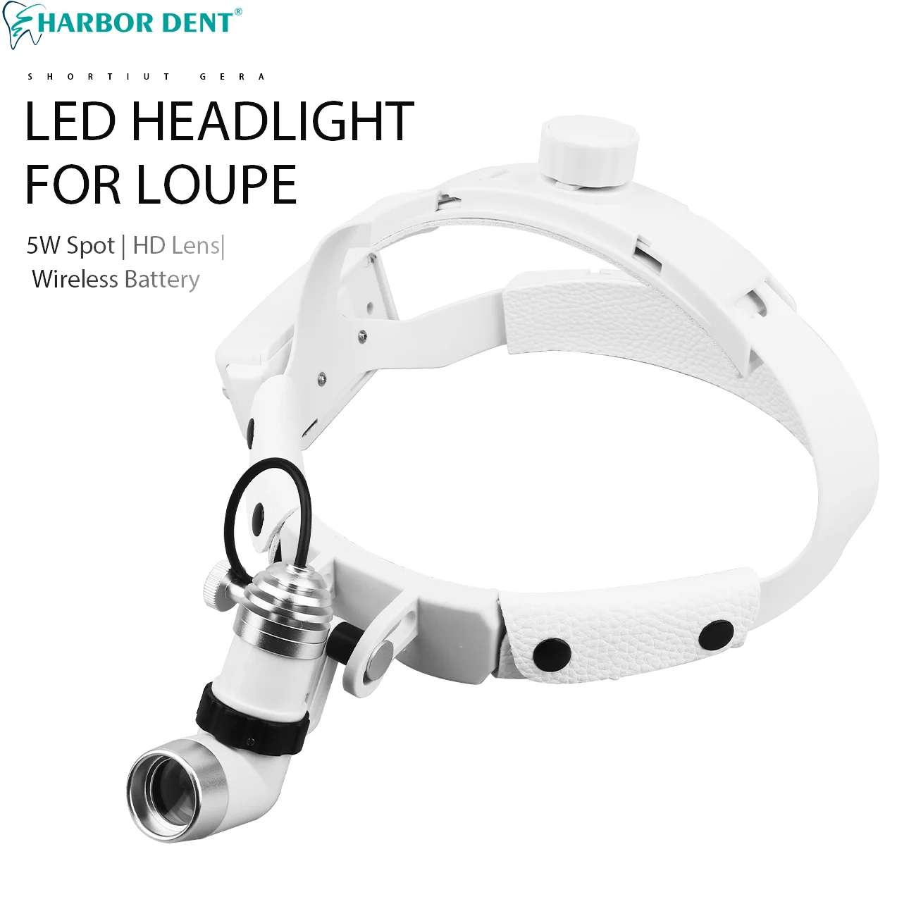 

5W Dental LED Head Light Lamp For Binocular Loupes Brightness Spot Ajustable Dental Lab Headlamp Surgical Headlight