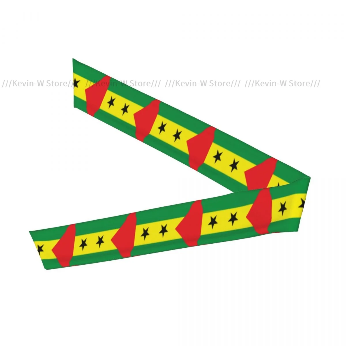 Tie Headbands Sao Tome And Principe Flag Sports Head Band Athletic Sweatband Bandana Sweat Wicking