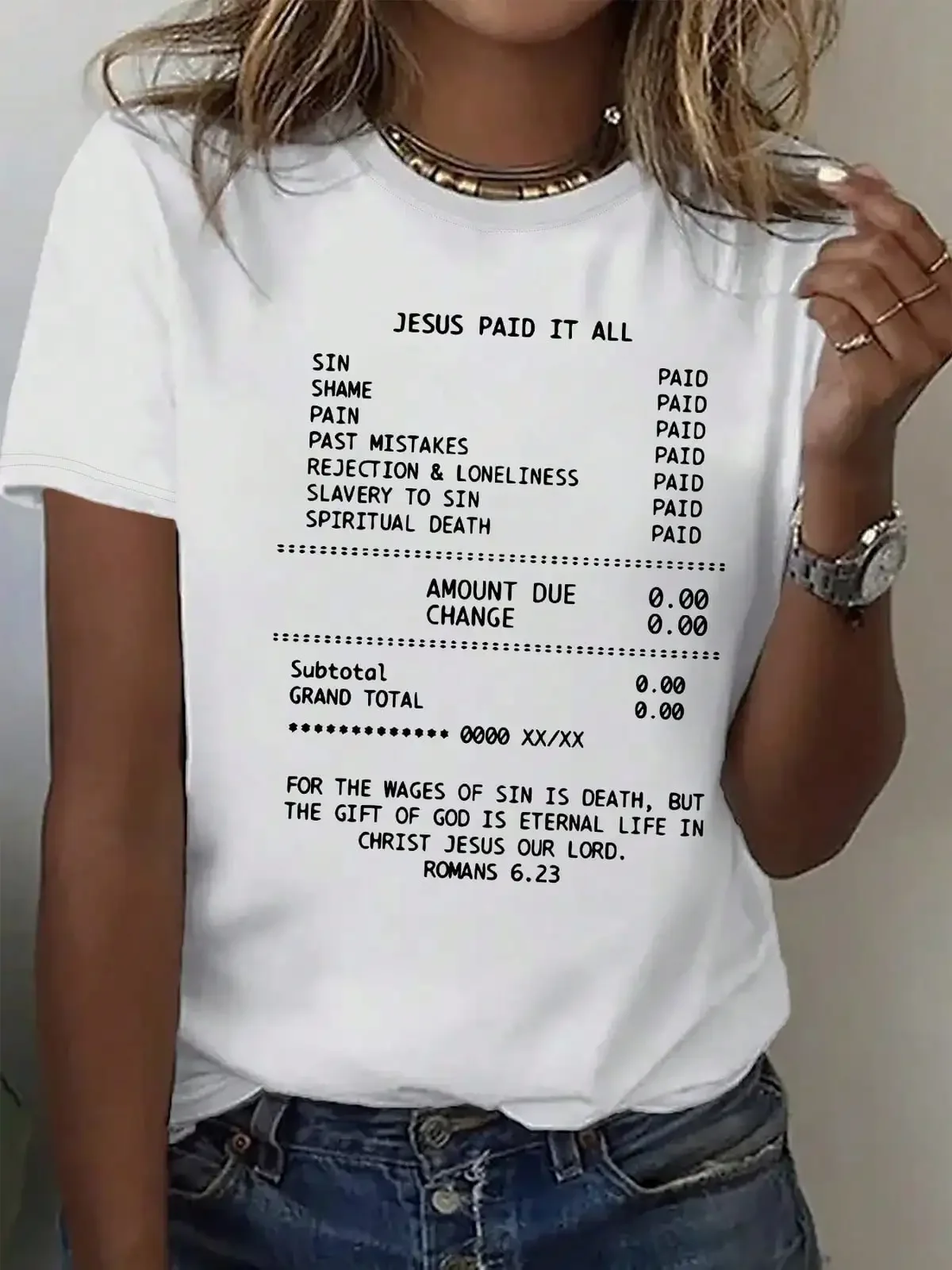 4.15 Women'S T-Shirt, Printed Design Round Neck T-Shirt, Casual Short Sleeve T-Shirt For Women,Breathable And Comfortable Short-Sleeved Round-Neck Top, Suitable For All Seasons, Everyday Wear For Women