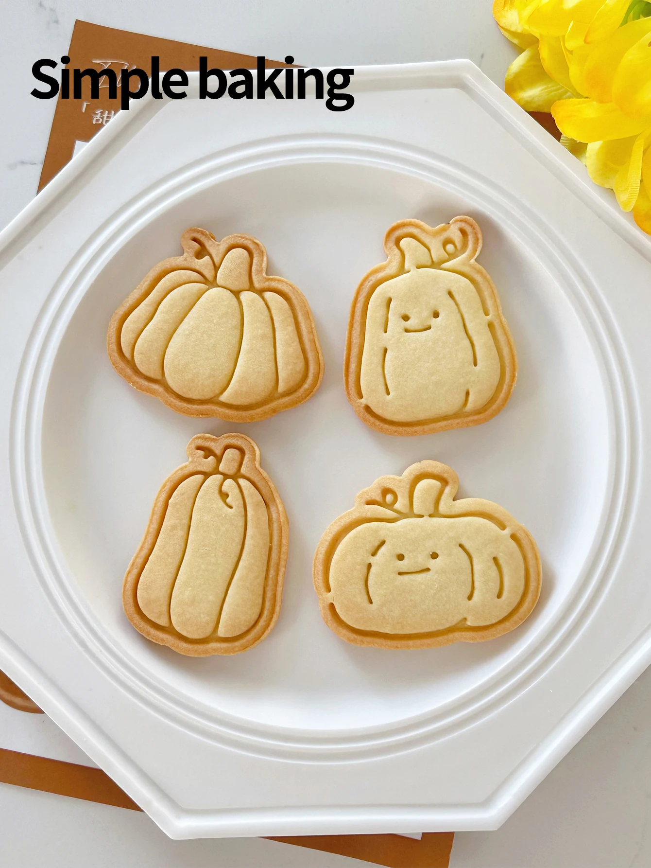 Halloween Pumpkin Series Cookie Cutter with Smiley Face Kitchen Baking Tool for Holiday Decoration One Piece Cookie Mold