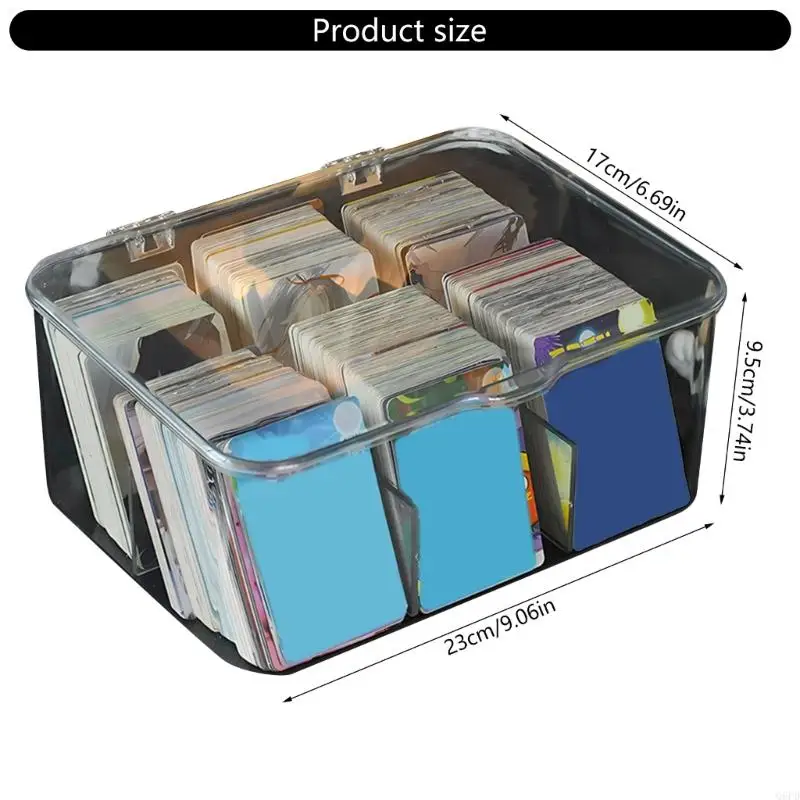 

Прозрачная пластиковая коробка для сбора карт с прозрачной пылезащитной крышкой для сбора и отображения детских карточек