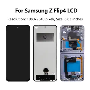 Bilashmart Tested Z Flip4 5G SM F721B F721N F721U F7210 Samsung Z Flip 4 LCD Display Touch Screen Digitizer Assembly Replacement